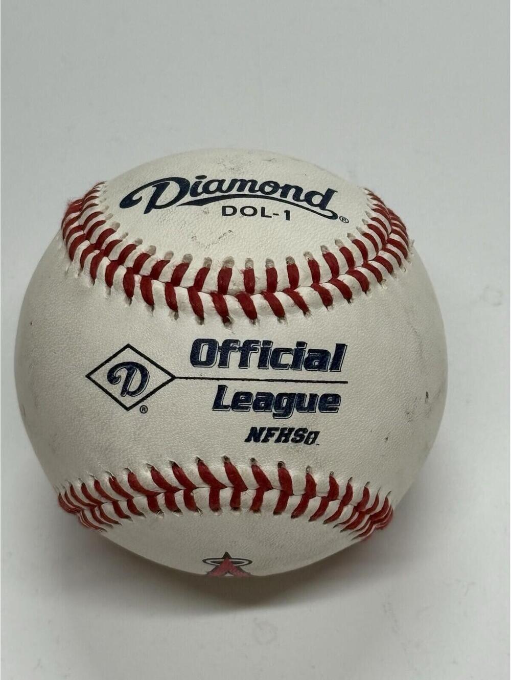 Los Angeles Angels Signed Baseball Dino Ebel 21 /Mickey Hatcher 7 / Coaches Ball